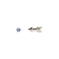 December birthstone earrings (Tanzanite)