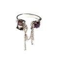 Breakin' Chain Ring (Smoky Quartz, Rhodolite Garnet)