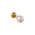 Pearl earrings gold
