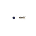 September birthstone earrings (sapphire)