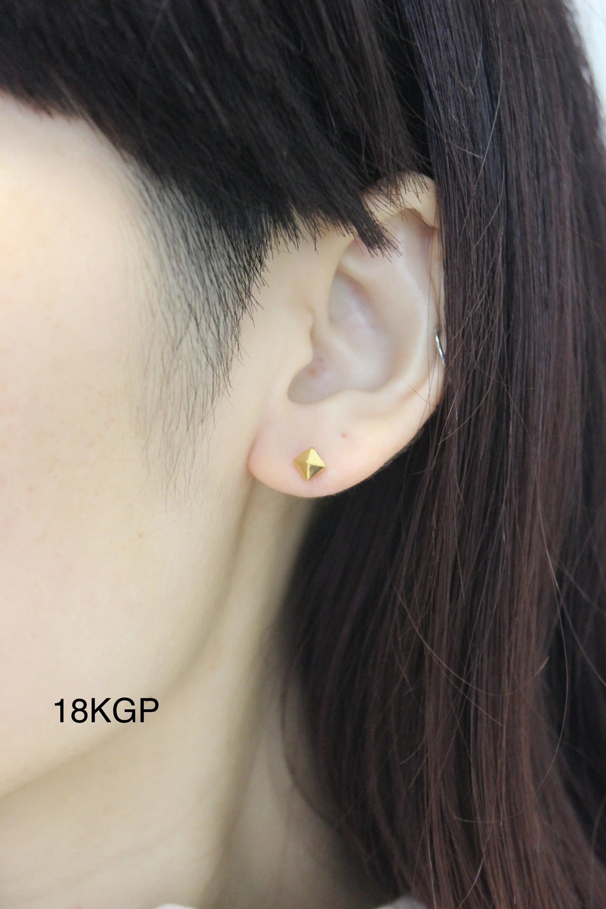 ゴールド　ピアス　感謝価格 1*1cm K18イエローゴールド ピアス | 112421753003 | 【公式】4
