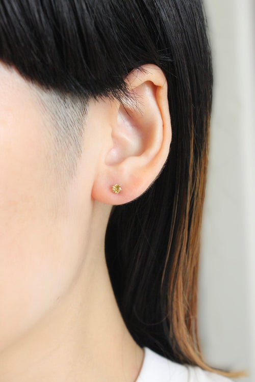 November birthstone earrings (citrine)