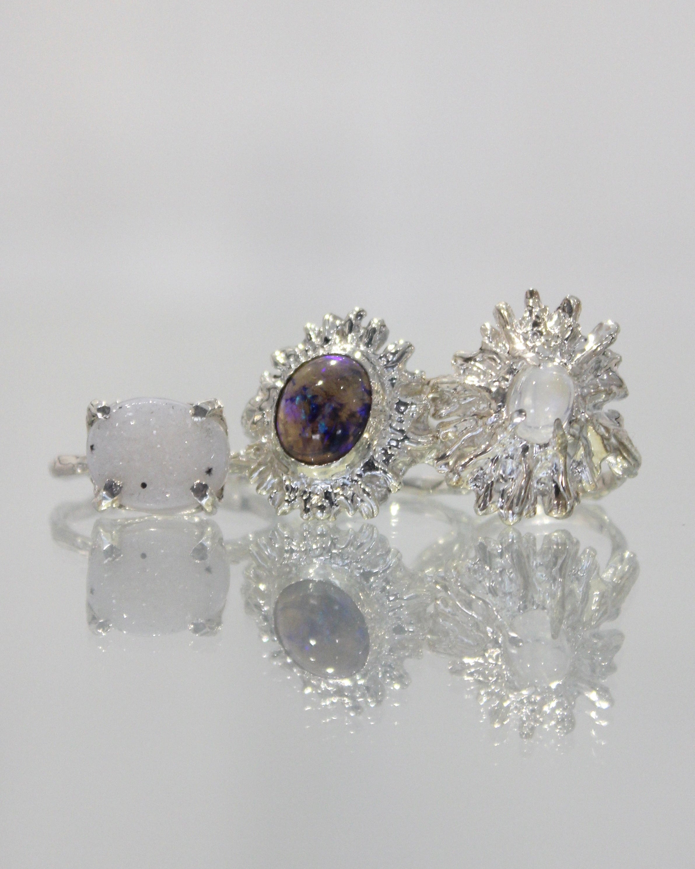 スパイシーリング　ブルームーンストーン