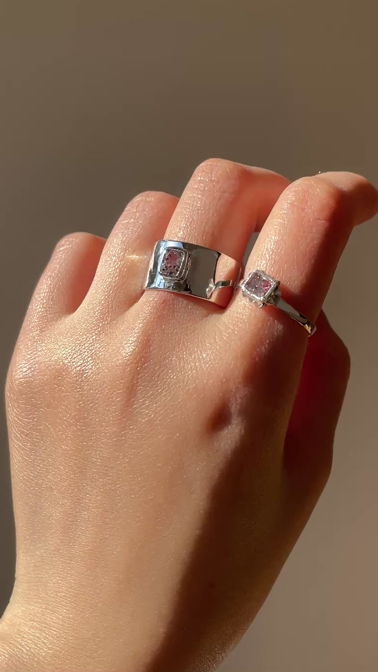 スタッズリング（レピドクロサイトインクォーツ）